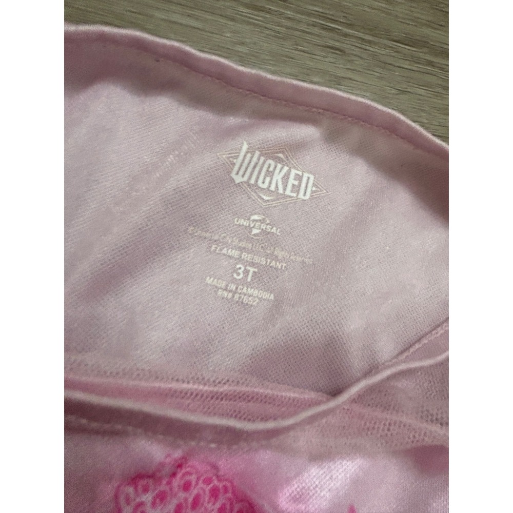 Universal Wicked Glinda the Good Witch Pink Shimmer Nightgown Dress Girls 3T - Picture 5 of 5